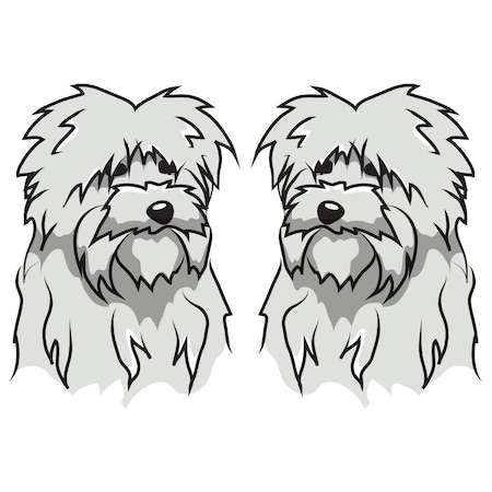 Signmission Maltese Dog Decal, Dog Lover Decor Vinyl Sticker D-24-Maltese